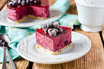 Blueberries, pastry, cake, dessert HD wallpaper
