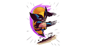 Wolverine Minimalism Artwork , wolverine, superheroes, minimalism, minimalist HD wallpaper
