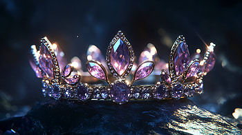 Elegant Princess Crown - Stunning Ultra, crown, jewelry, gemstone, purple HD wallpaper