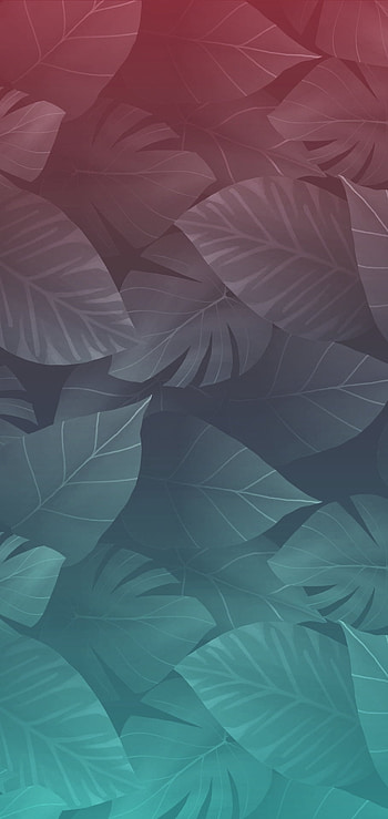 Gradient Leaves, art HD phone wallpaper