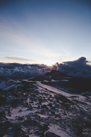 Landscape, Nature, Mountains, Clouds, Dawn, View From Above HD phone wallpaper