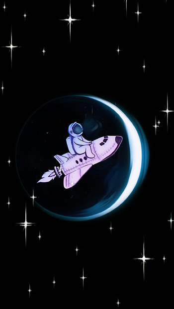 Astronauta, Stars, Planet HD phone wallpaper