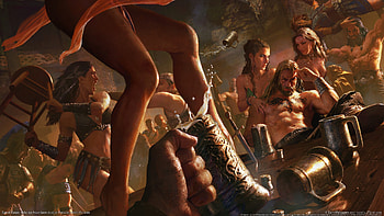 Age Of Conan, video game, cg, fantasy, hyborian adventures, , female HD wallpaper