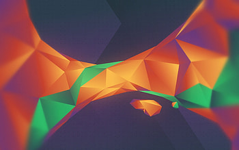 Polygons, artwork, multi-colors, abstract HD wallpaper