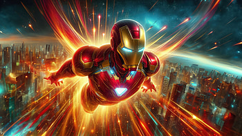 Iron Man Icon, iron-man, superheroes, artwork, digital-art, ai, deviantart HD wallpaper