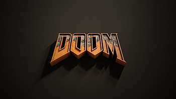 Doom Game Logo 3d, doom, games, logo, 3d HD wallpaper