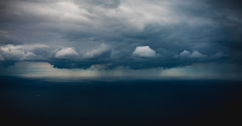 Storm, clouds, blue dark, sky HD wallpaper