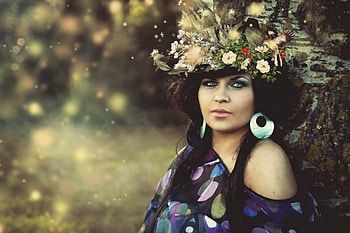 Beauty Woman, model, pretty, flower, Beauty, Woman HD wallpaper
