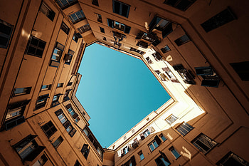 Cities, City, Building, Bottom View HD wallpaper