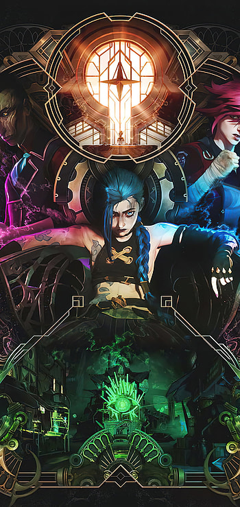 Arcane Legends: Jinx’s Electric , Jinx (League Of Legends), TV Show, Arcane HD phone wallpaper