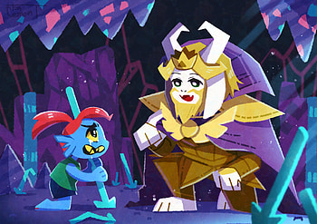 Undertale Legends: Undyne & Asgore Ultra, Undyne (Undertale), Asgore (Undertale), video game, Undertale HD wallpaper