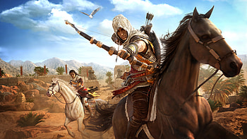 Assassins Creed Origins Bayek And Aya , assassins-creed, games, xbox-games, ps-games, pc-games, 2017-games HD wallpaper