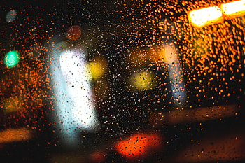 Drops, Lights, Macro, Glare, Glass HD wallpaper