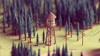 Tower, forest, Gravity Falls HD wallpaper