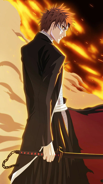 Ichigo Kurosaki, Bankai form, Anime , Striking visual impact HD phone wallpaper