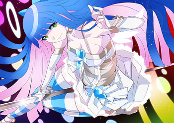 Panty and Stocking, color, anime, angel, girl, stocking, panty HD wallpaper