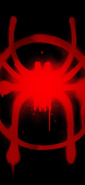 Into the Spider-Verse: Red Emblem , movie, Spider-Man: Into The Spider-Verse HD phone wallpaper