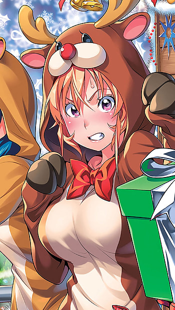 Anime Christmas, organ, red HD phone wallpaper