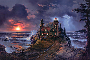 Christian Lassen - 'Ghost House', Artwork, Christian Lassen Artwork, Art, Christian Lassen, Christian Lassen Art HD wallpaper
