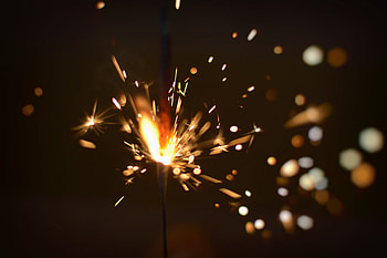 Holidays, Glare, Sparks, Sparkler HD wallpaper