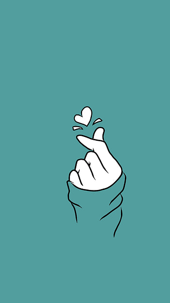 Finger Heart, Love HD phone wallpaper