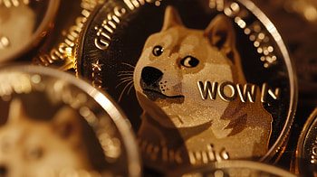Dogecoin Cryptocurrency - Shiny Coins Close-Up, cryptocurrency, Dogecoin, coin, meme, finance HD wallpaper