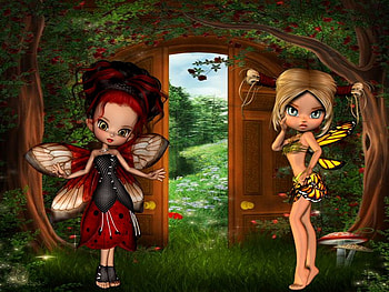 fairytail, fairy, digitaal art, fantasie HD wallpaper