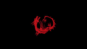 Msi Red Dragon Logo , msi, gaming, computer, dark, logo, red, dragon, black HD wallpaper