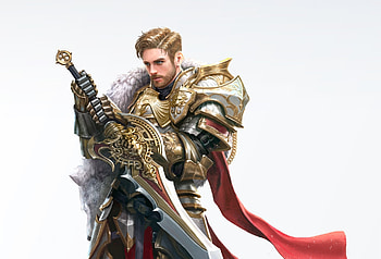 Knight, white, fantasy, zaicon, armor HD wallpaper