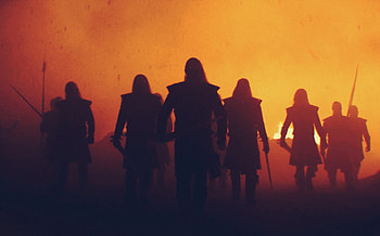 White walkers, winterfell, silhouette, 2019, GOT HD wallpaper