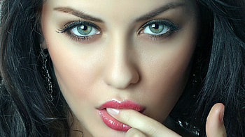 Eyes, lady, model, pretty HD wallpaper