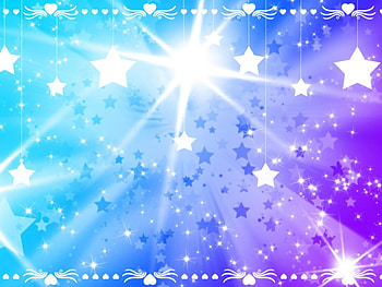 Pretty Star Heart Background by YuniNaoki, blue, hearts, purple, stas HD wallpaper