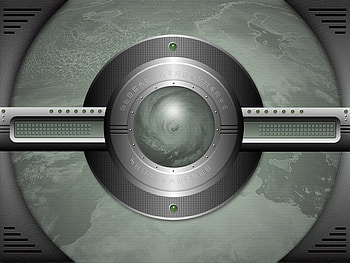 Storm Watch, round, abstract, green, ball, silver HD wallpaper
