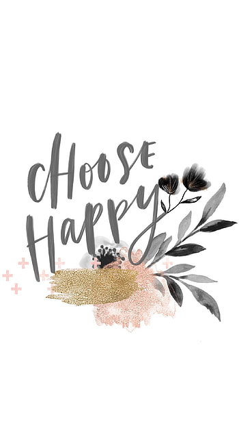 Choose happy, Happy , Aesthetic , Artful wall decor HD phone wallpaper