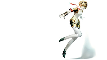 Blue eyes Persona series Persona 3 bracelets simple background white background Aigis | | 241911 | UP HD wallpaper