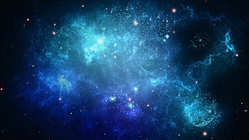 Preview space, background, blue, dots HD wallpaper