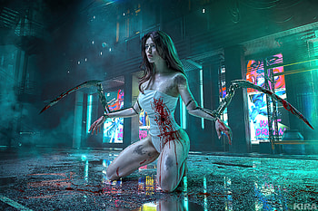 2022 Cyberpunk 2077 , cyberpunk-2077, 2022-games, games, deviantart, cosplay HD wallpaper