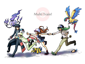 pokemon, n, multi train, white, pokemon black and white HD wallpaper