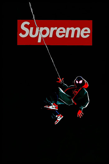 Supreme Spiderman, art, sleeve HD phone wallpaper