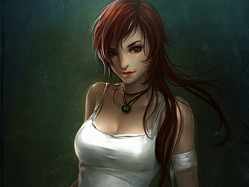 Lara Croft, games, tomb raider, necklace, girl, singlet, lone, video games, brown hair, female HD wallpaper