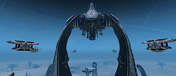 Storming The Spire, New Ships, STO, Multi-Faction, Dyson Spire HD wallpaper