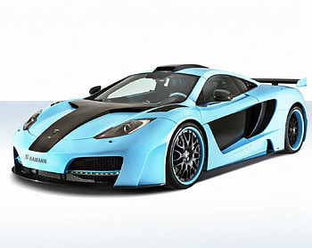 McLAREN-MP4, Mclaren, Black Rims, Super Sports Car, Lite Blue HD wallpaper