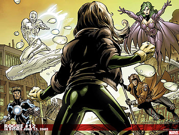 Rogue, Comics, Gambit (Marvel Comics), Havok (Marvel Comics), Iceman (Marvel Comics), Rogue (Marvel Comics) HD wallpaper