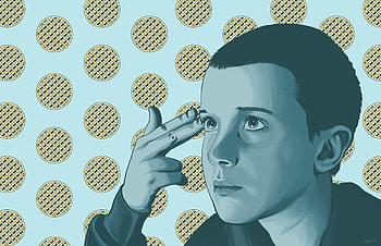 Stranger Things Eleven , eleven-stranger-things, stranger-things, tv-shows, artwork HD wallpaper