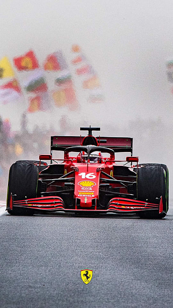Charles Leclerc, formula one car, red, fast, formula one tyres, race, ferrari, italian HD phone wallpaper