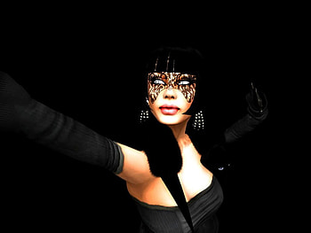 Lady in Black, lady, abstract, fantasy HD wallpaper
