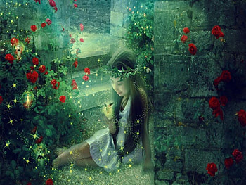 Her Secret Garden, glow, colors, peaceful, butterflies, magical, bright, adorable, girl, flying, grass, fantasy, light, green, nature, peace, child, relaxing, colorful, glowing, cute, relax, beauty, butterfly, magic, roses, color, garden, beautiful, secret, little, red, yellow, fly, flowers HD wallpaper