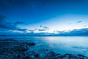 Landscape, Nature, Sea, Twilight, Coast, Dusk HD wallpaper