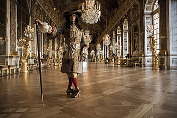 Versailles (2015), hat, tv series, louis XIV, man, george blagden, actor, versailles HD wallpaper