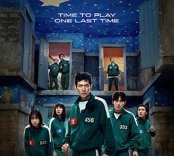 Squid Game — Green Tracksuit Showdown, TV Show, Squid Game HD wallpaper